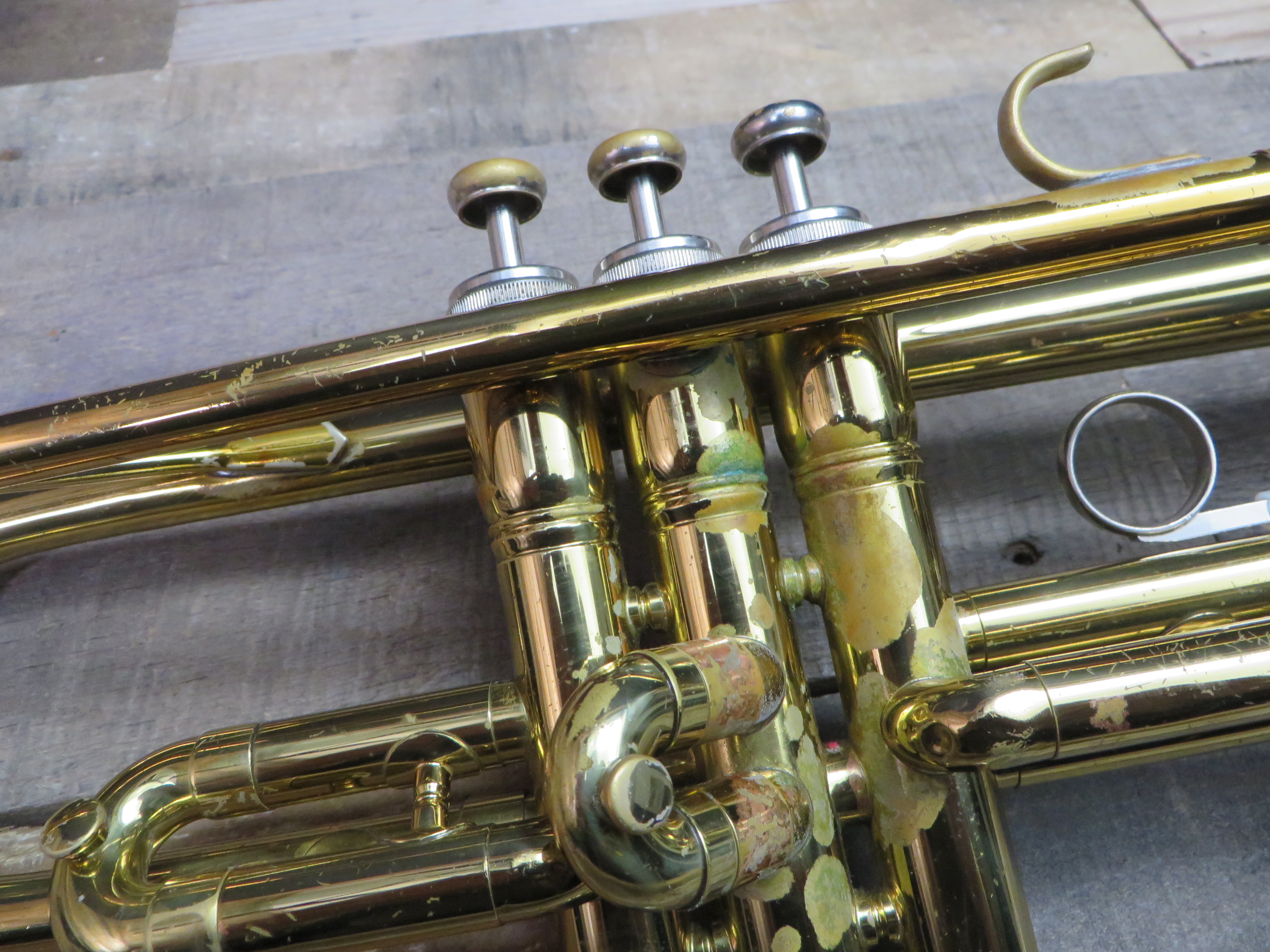 conn trumpet serial number location