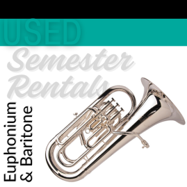 Rent Used Baritone/Euphonium (3-valve) for One Semester