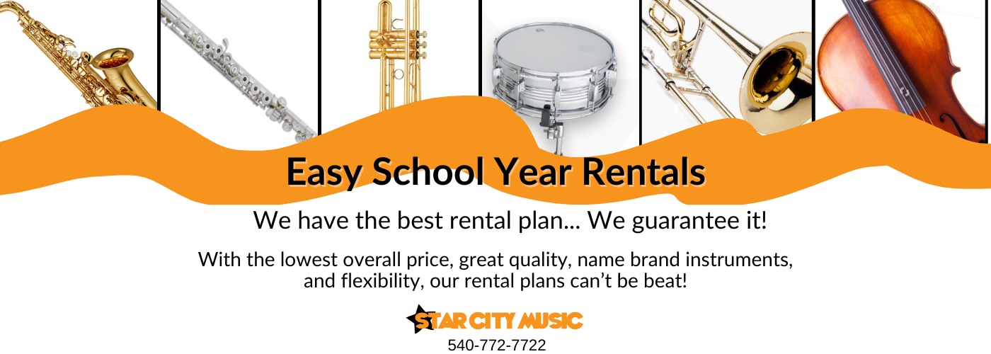 Rent your student instrument for the 2024-2025 school year